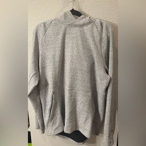 Lululemon At East Hoodie four way stretch light grey hoodie